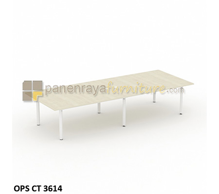 Panen Raya Furniture Meja Meeting Modera OPS CT 3614 Pure Teak 360x140