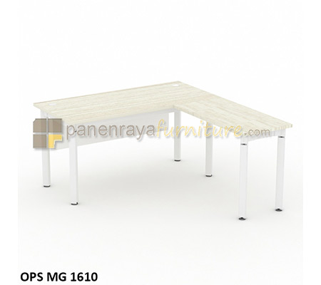 Panen Raya Meja Kantor Modera OPS MG 1610 Pure Teak 160x170