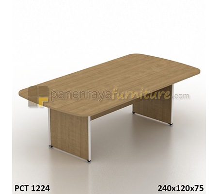 Panen Raya Meja Meeting Persegi Modera PCT 1224 Classic Walnut 240x120x75