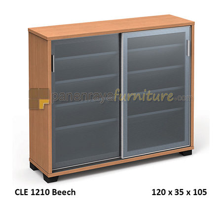 Panen Raya Furniture LEMARI SEPATU MODERA CLE 1210 Beech 120x35x105