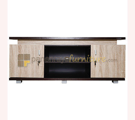 Panen Raya Furniture RAK TV / MEJA TV AVR GRACE 142 SONOMA OAK - BEECH RED 120x45