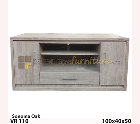 Panen Raya Furniture RAK TV / MEJA TV GRACE VR 110 SONOMA OAK 100x40