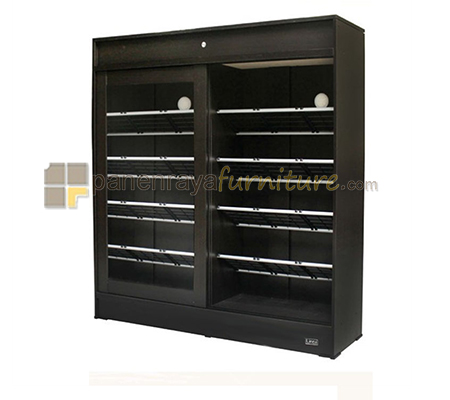 Panen Raya Furniture Lemari Sepatu Festiva Monza 1200 Walnut 120x30x122