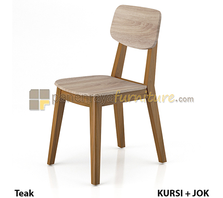 Panen Raya Furniture Kursi Makan Siantano DC Honolulu Teak Brown