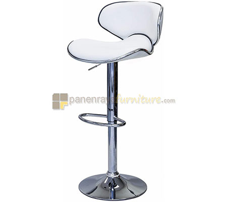 Panen Raya Furniture KURSI BAR TINGGI ZEUS 100-2 (PUTIH)