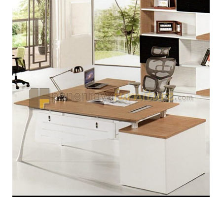 Panen Raya Furniture MEJA DIREKTUR ZEUS 1226 (WHITE-OAK) 220x39