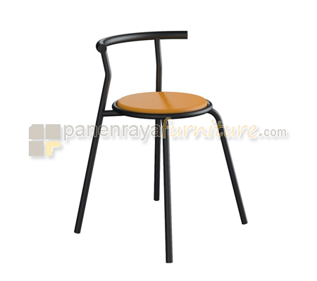 Panen Raya Furniture Kursi Makan Orbitrend Tokyo Black-Orange