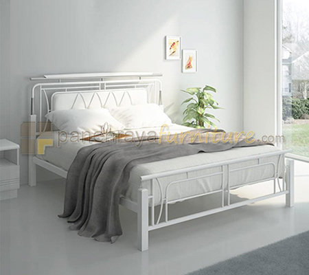 Panen Raya Ranjang Besi Siantano Hedy 160x200 Putih