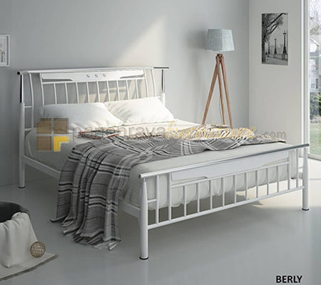 Panen Raya Ranjang Besi Siantano Berly 160x200 Putih