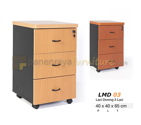 Panen Raya Furniture LACI DORONG LUNAR LMD 03 Beech / Cherry