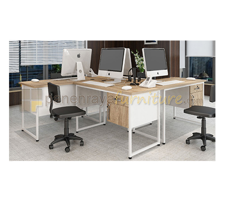 Meja Kantor Orbitrend Mason Desk white-sonoma light 120x60