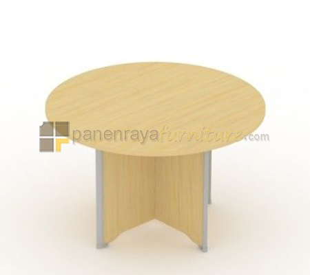Panen Raya Furniture Meja Meeting Bundar UNO UCT 7761 Maple White 120x120x75