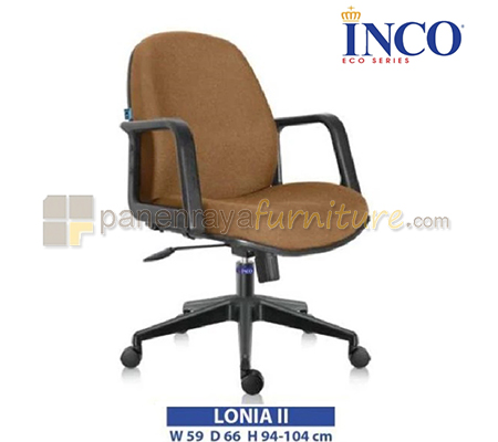 Panen Raya Furniture Kursi Kantor Indachi Inco Lonia II PP Armrest
