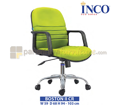 Panen Raya Furniture Kursi Kantor Indachi Inco Boston II CR PP Armrest
