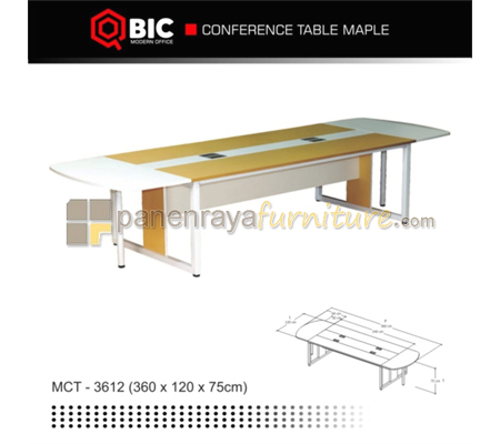 Panen Raya Meja Meeting Persegi QBIC MCT 3612 Maple 360x120x75