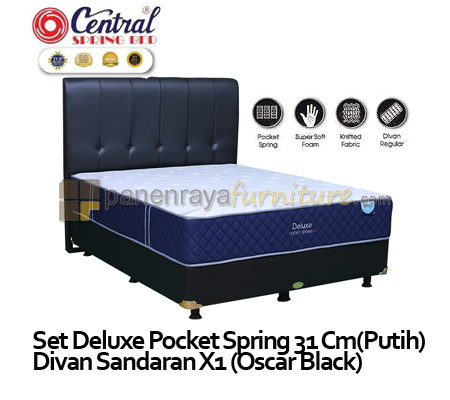 Panen Raya Furniture Central Deluxe Pocket Spring X1 Full Set