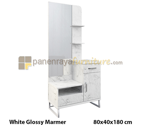 Panen Raya Meja Rias Siantano DR Marble 01 80x40x180 White Marble