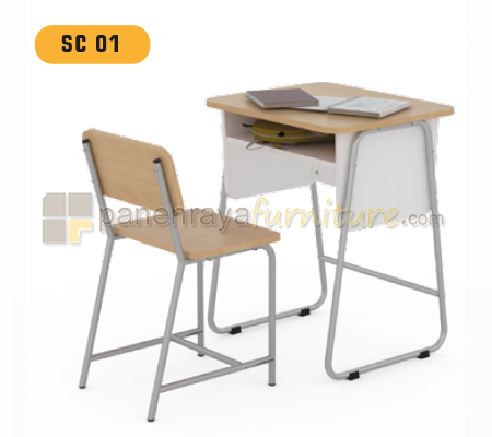 Panen Raya Meja dan Kursi Sekolah Modera SC 01 Maple 60x50x75