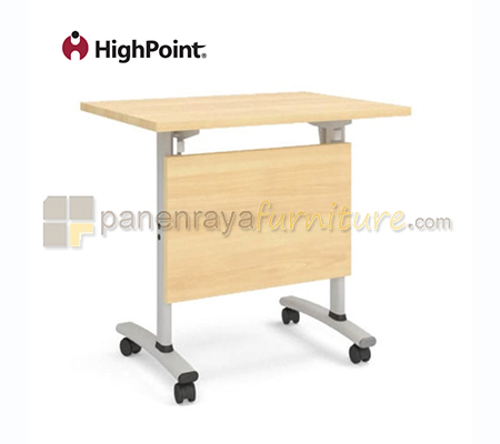 Panen Raya Furniture Meja Lipat Highpoint Siena SQM03O Light Beech 80x60x75