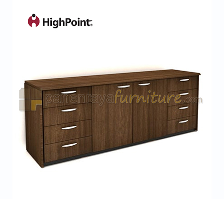 Panen Raya Furniture Credenza 4 Pintu HighPoint Classe STC 19442 Jamaican Walnut 185x47x76