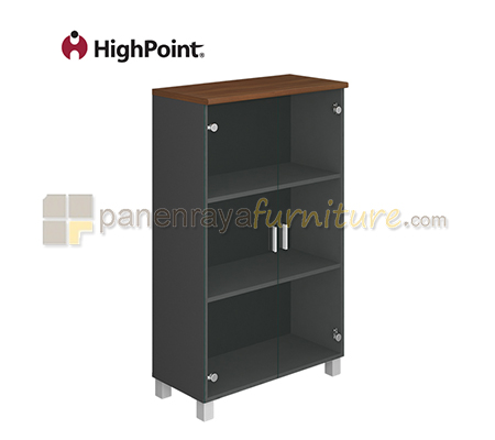Panen Raya Furniture Lemari Arsip HighPoint Five BST 5513A European Walnut 80x39x132