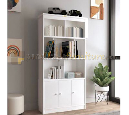 Panen Raya Furniture Lemari Buku Romaro RB 06 White