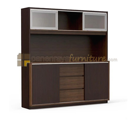 Panen Raya Furniture Lemari Arsip Modera XMD 1819 Oak Walnut 180x45x193