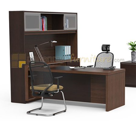 Panen Raya Furniture Meja Direktur Modera XMD 23XR Oak Walnut 230x220x193