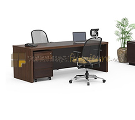 Panen Raya Meja Direktur Modera XMD 2080 Oak Walnut 200x80x75 dengan 3 Laci 