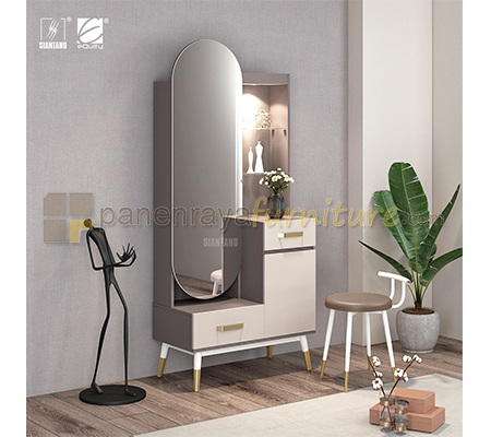 Panen Raya Meja Rias Siantano DR Volare 80x40x180 Colt Beige-Pastel Grey