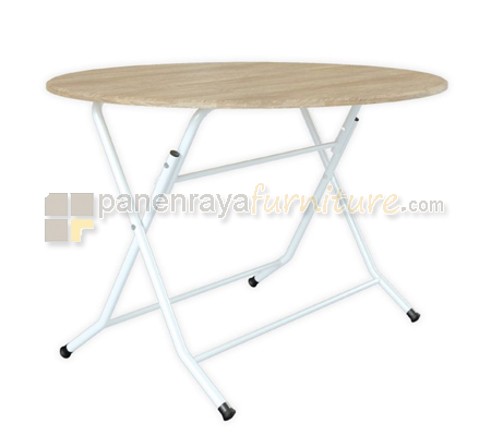 Panen Raya Meja Makan Lipat Bundar Orbitrend Arendal 120 Sonoma D.115