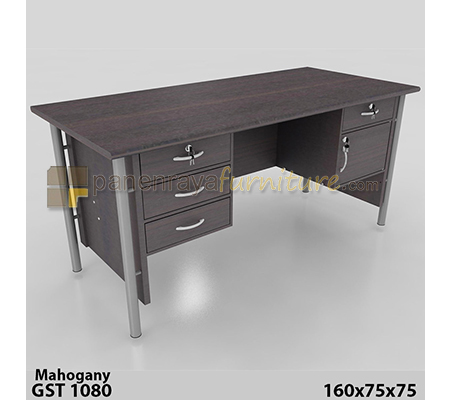 Panen Raya Meja Kantor Orbitrend GST 1080 Mahogany 160x75x75
