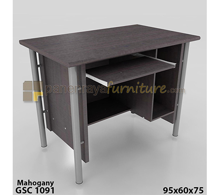 Panen Raya Furniture Meja Komputer Orbitrend GSC 1091 Mahogani 95x60