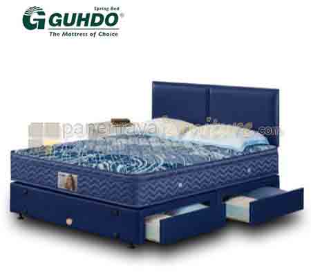 Panen Raya Furniture Guhdo Standard Plush Top Drawer HS (Set Atlantik) Full Set