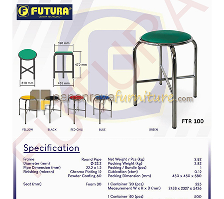 Panen Raya Furniture Kursi Cafe Futura FTR 100 Chrome