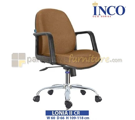 Panen Raya Furniture Kursi Kantor Indachi Inco Lonia II CR PP Armrest