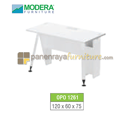 Panen Raya Furniture Meja Kantor 1 Staff Modera OPO 1261 White 120x60x75