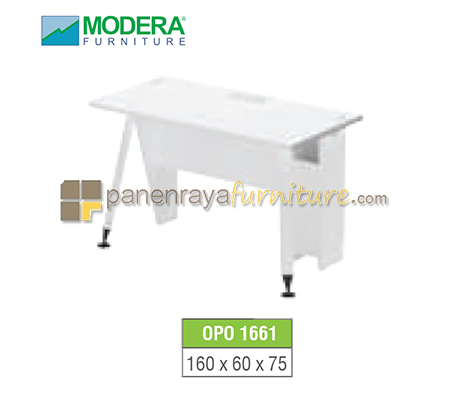 Panen Raya Furniture Meja Kantor 1 Staff Modera OPO 1661 White 160x60x75