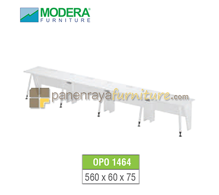 Panen Raya Workstation Staff 4 Seater Modera OPO 1464 White 560x60x75