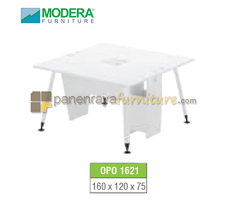 Panen Raya Workstation Staff 2 Seater Modera OPO 1621 White 160x120x75