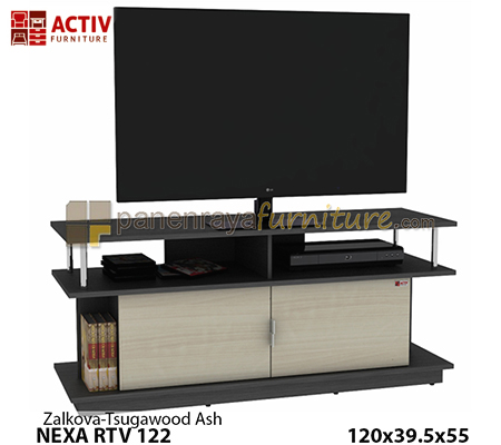 Panen Raya Furniture MEJA TV ACTIV NEXA RTV 122 ZALKOVA-TSUGAWOOD ASH