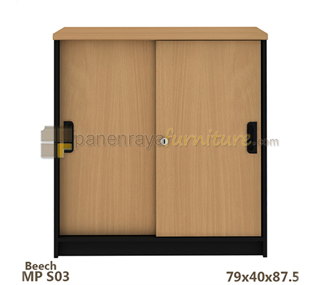 Panen Raya Furniture Lemari Arsip Rendah Expo MP S03 Beech 79x40x88