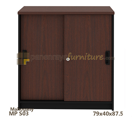 Panen Raya Lemari Arsip Rendah Expo MP S03 Mahogani 79x40x88