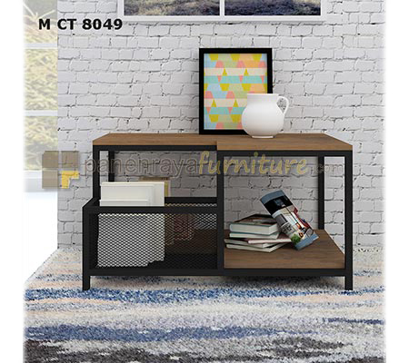 Panen Raya Coffee Table Expo M CT 8049 MattWood-Metal Black 80x60x45