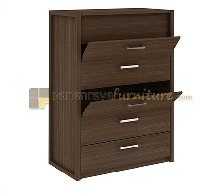 Panen Raya Rak Sepatu Expo ASC 4204 Walnut 66x35x105