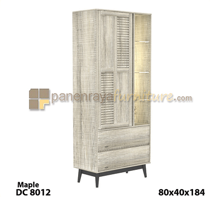 Panen Raya Furniture Lemari Pajangan Expo DC 8012 Maple 80x40x184