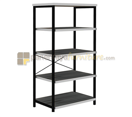 Panen Raya Furniture Rak Buku Expo BC 4532.7 Joko-Black 60x38x117