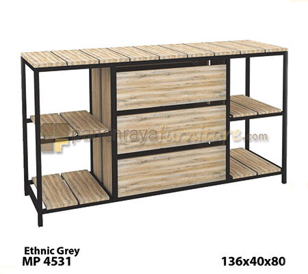 Panen Raya Furniture Multi Purpose Expo MP 4531 Etnicy Grey 136x40x80