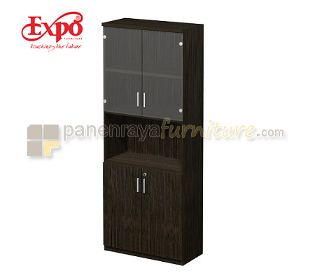 Panen Raya Furniture Lemari Arsip Tinggi Expo DHC 00 A Dark Oak 79x40x203