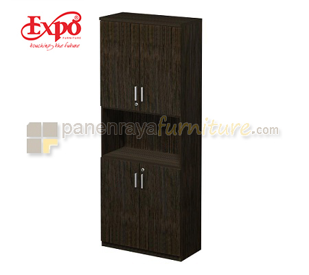 Panen Raya Furniture Lemari Arsip Tinggi Expo DHC 00 B Dark Oak 79x40x203